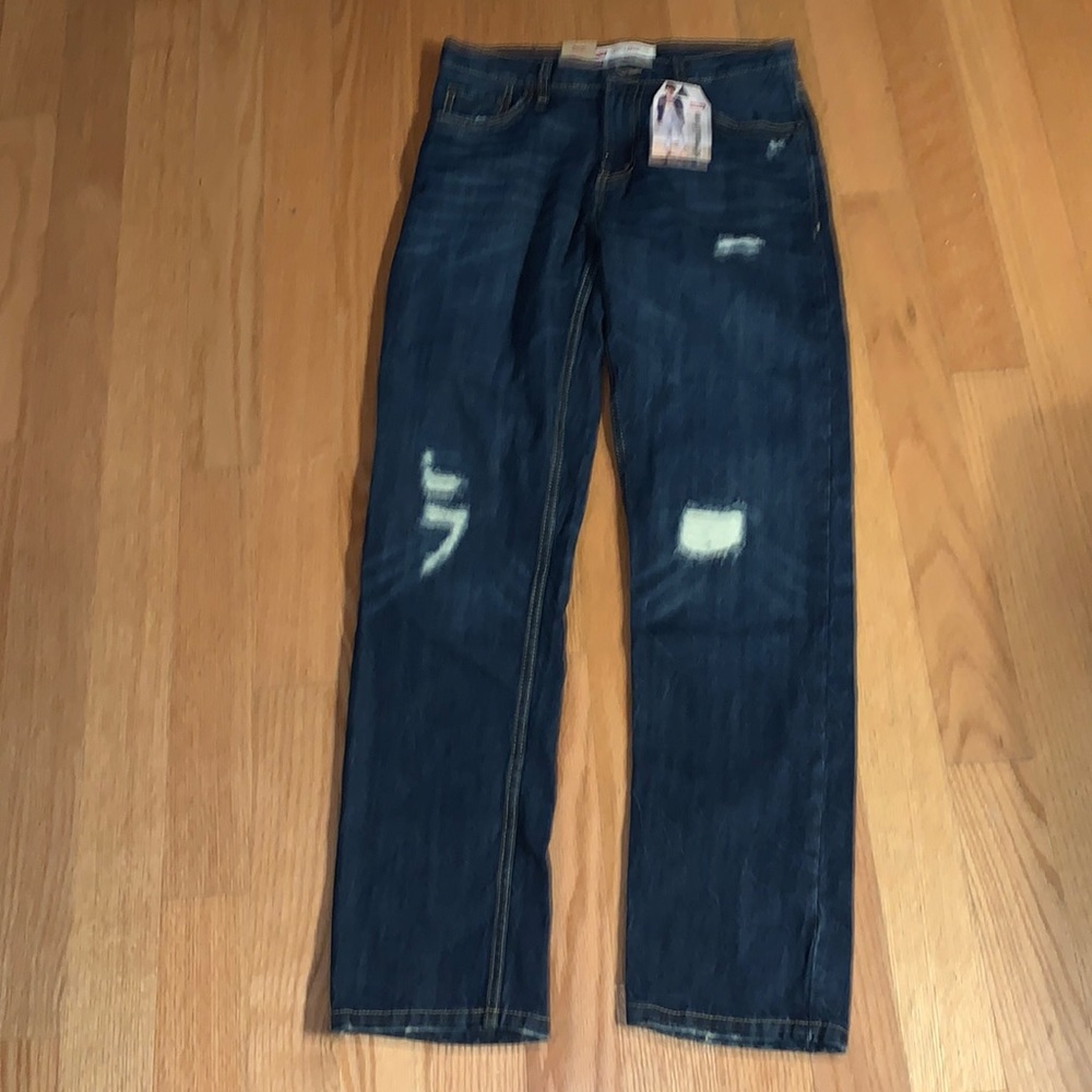 Levi’s Boys 502 Regular Tapered Distressed Jeans 18